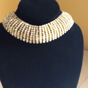 Faux diamond choker